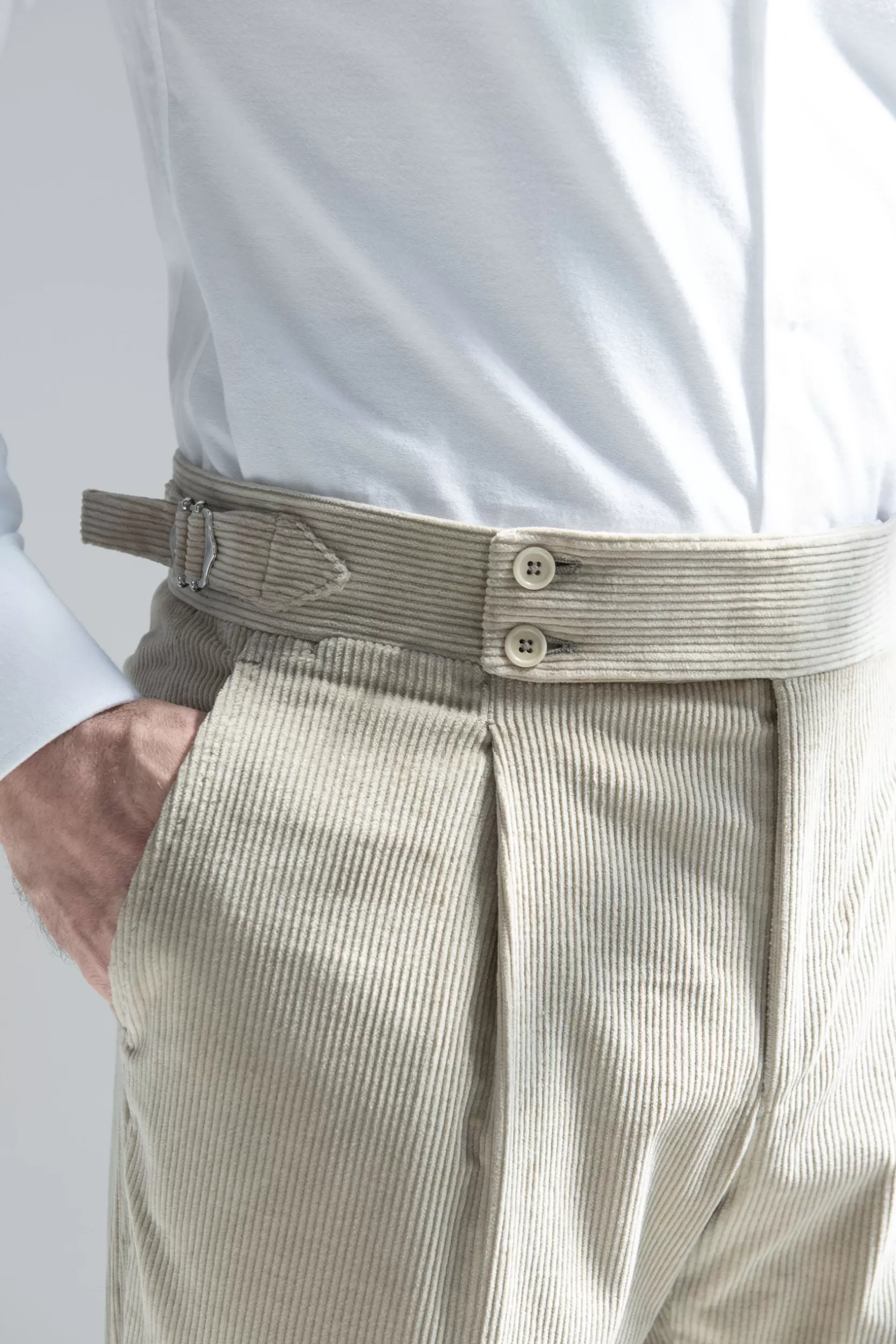 Pantalon En Velours Côtelé « Collection Capsule Soragna » - Made In Italy>Pini Parma New