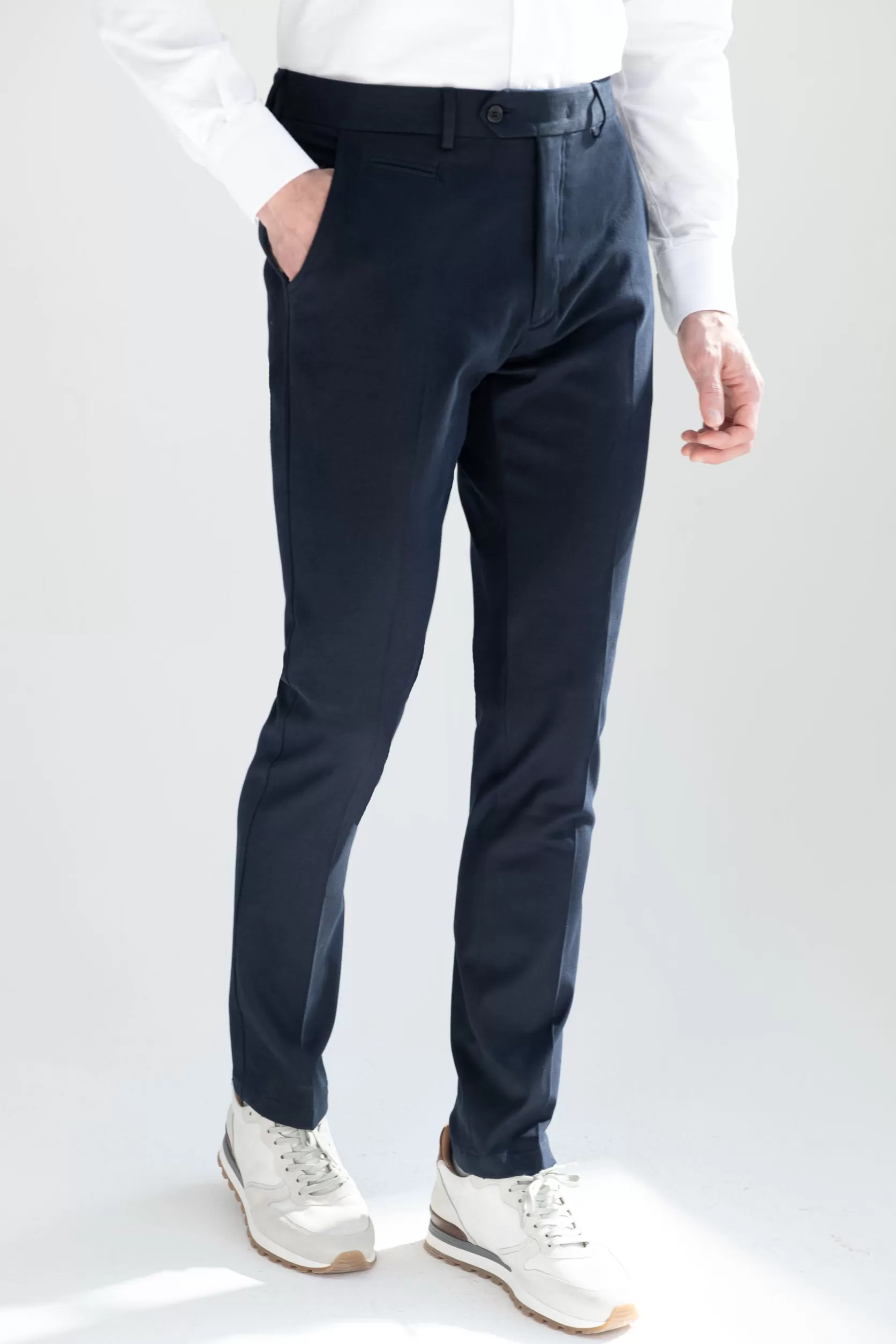 Pantalon Garda En Coton Et Cachemire - Made In Italy>Pini Parma Hot