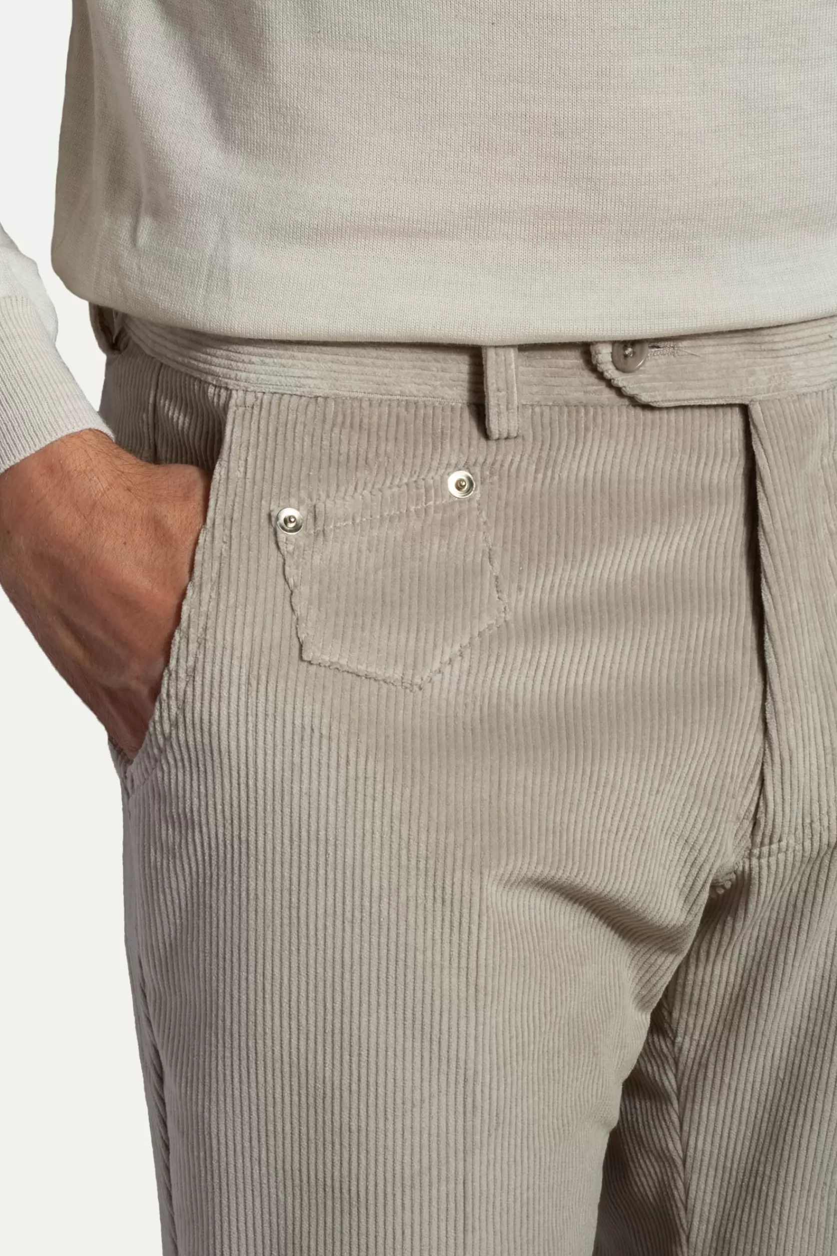 Pantalon Sirmione En Velours Côtelé - Made In Italy>Pini Parma Hot