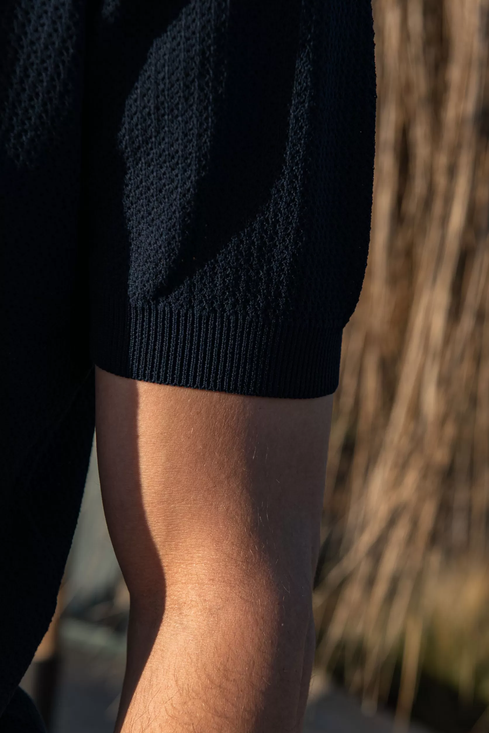 Polo En Maille Texturée Avec Zip - Made In Italy>Pini Parma New
