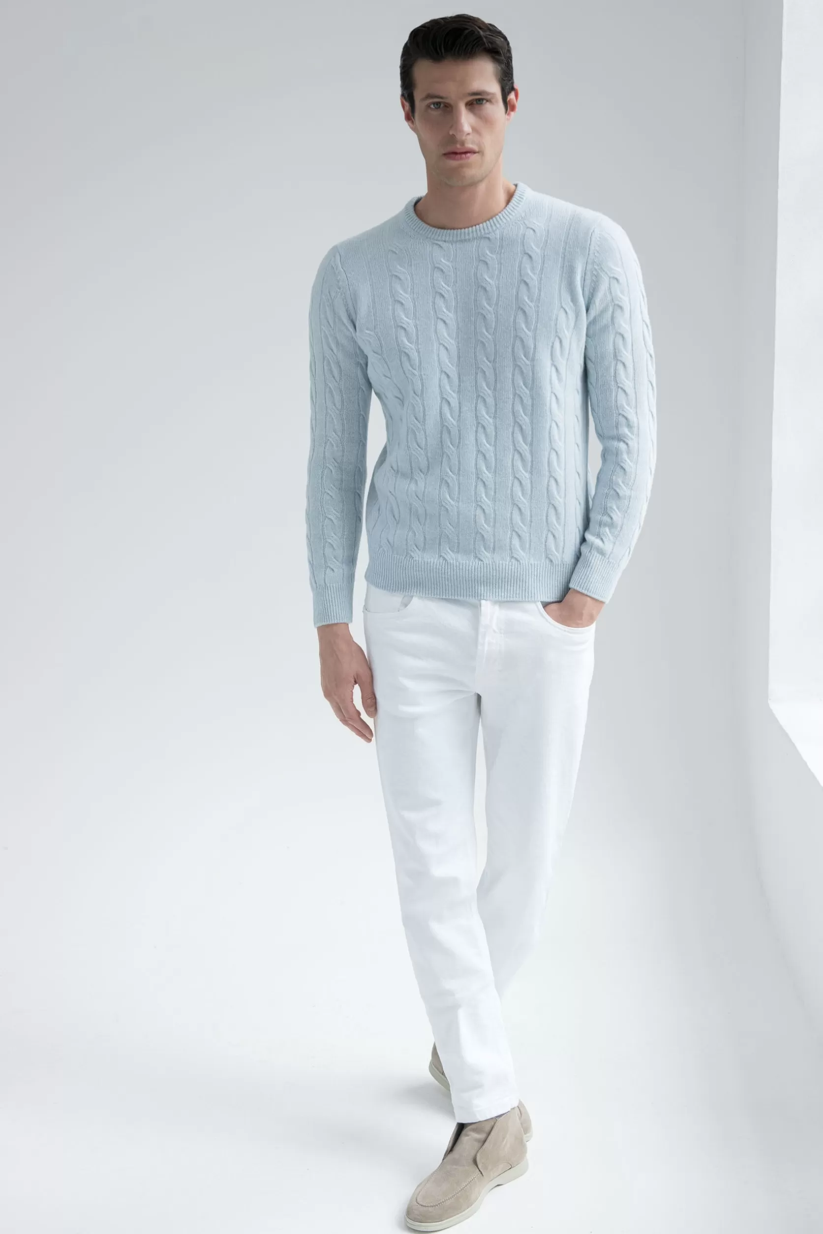 Pull En Maille Torsadée – Fabriqué En Italie>Pini Parma Outlet