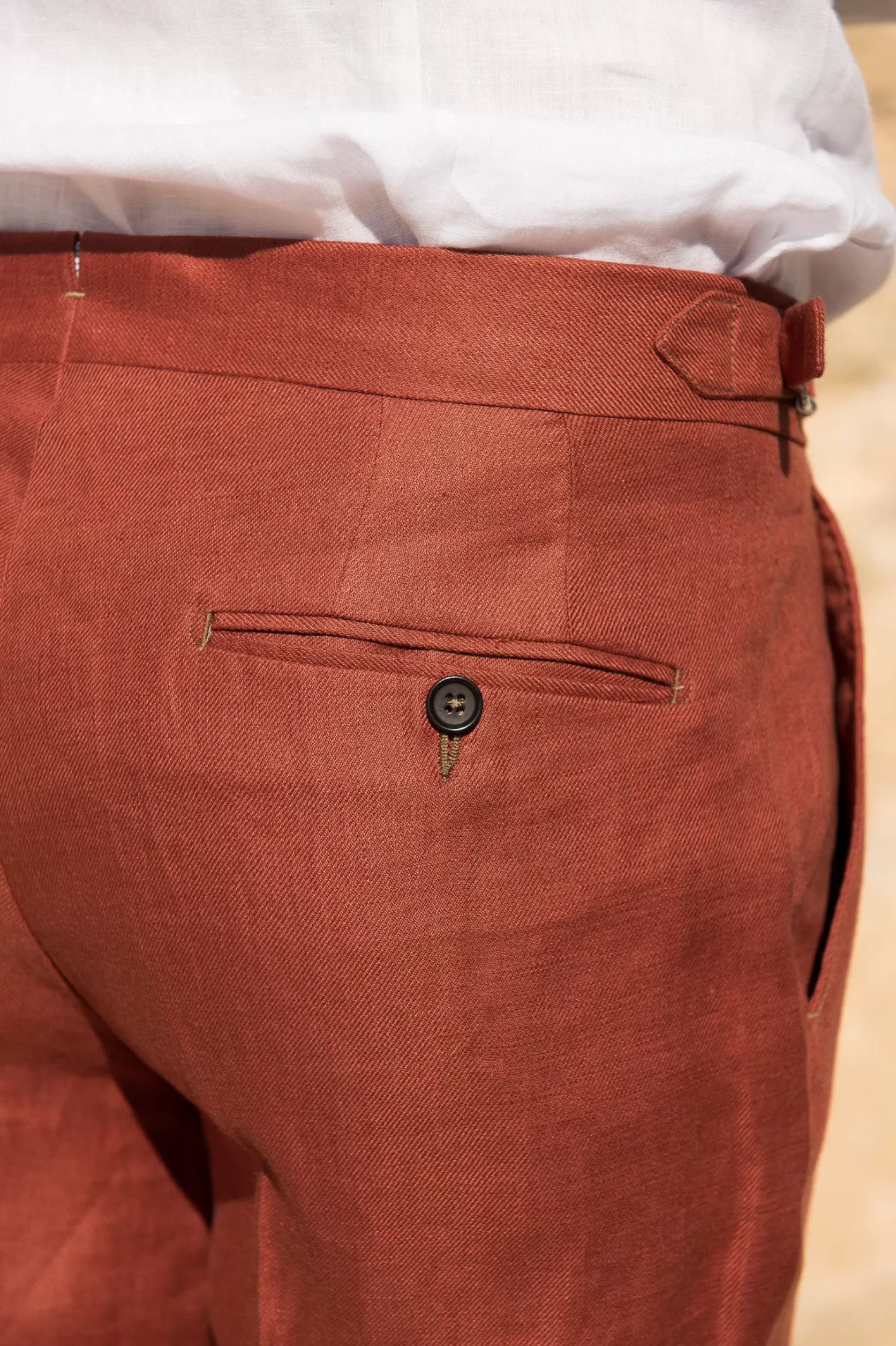 Short En Lin Brûlé - Made In Italy>Pini Parma Shop