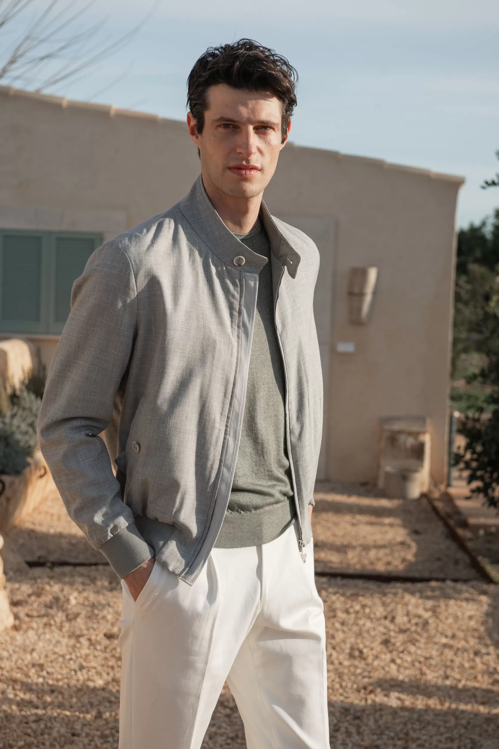 Veste Courte e En Tissu Loro Piana – Made In Italy>Pini Parma Sale