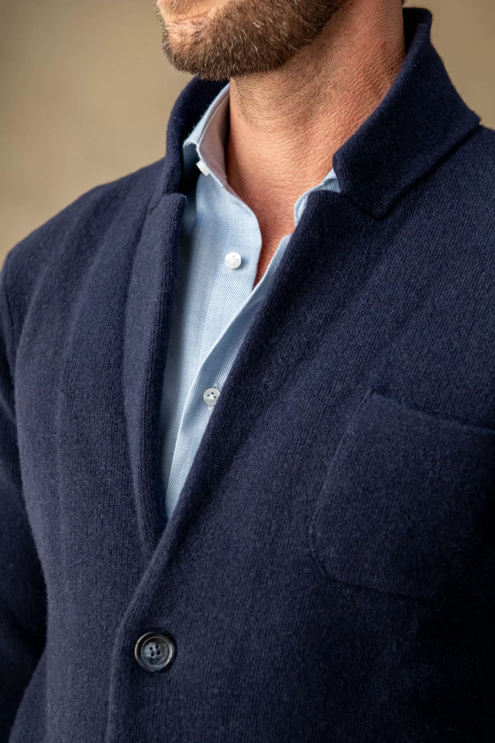 Veste En Tricot - Laine Et Cachemire - Made In Italy>Pini Parma New