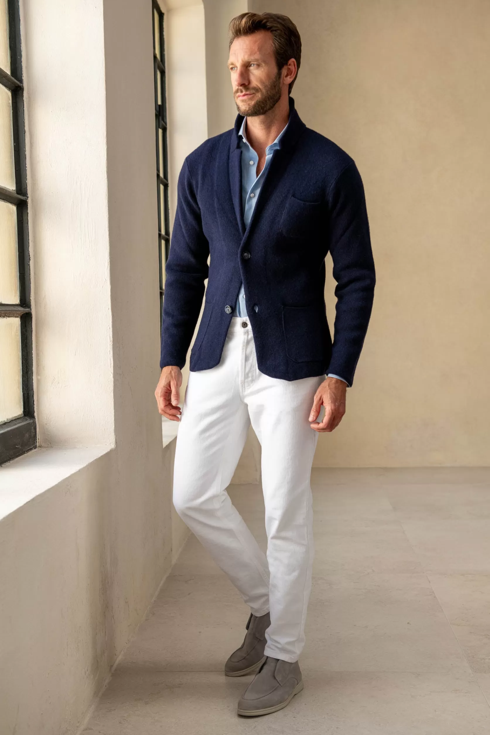 Veste En Tricot - Laine Et Cachemire - Made In Italy>Pini Parma New