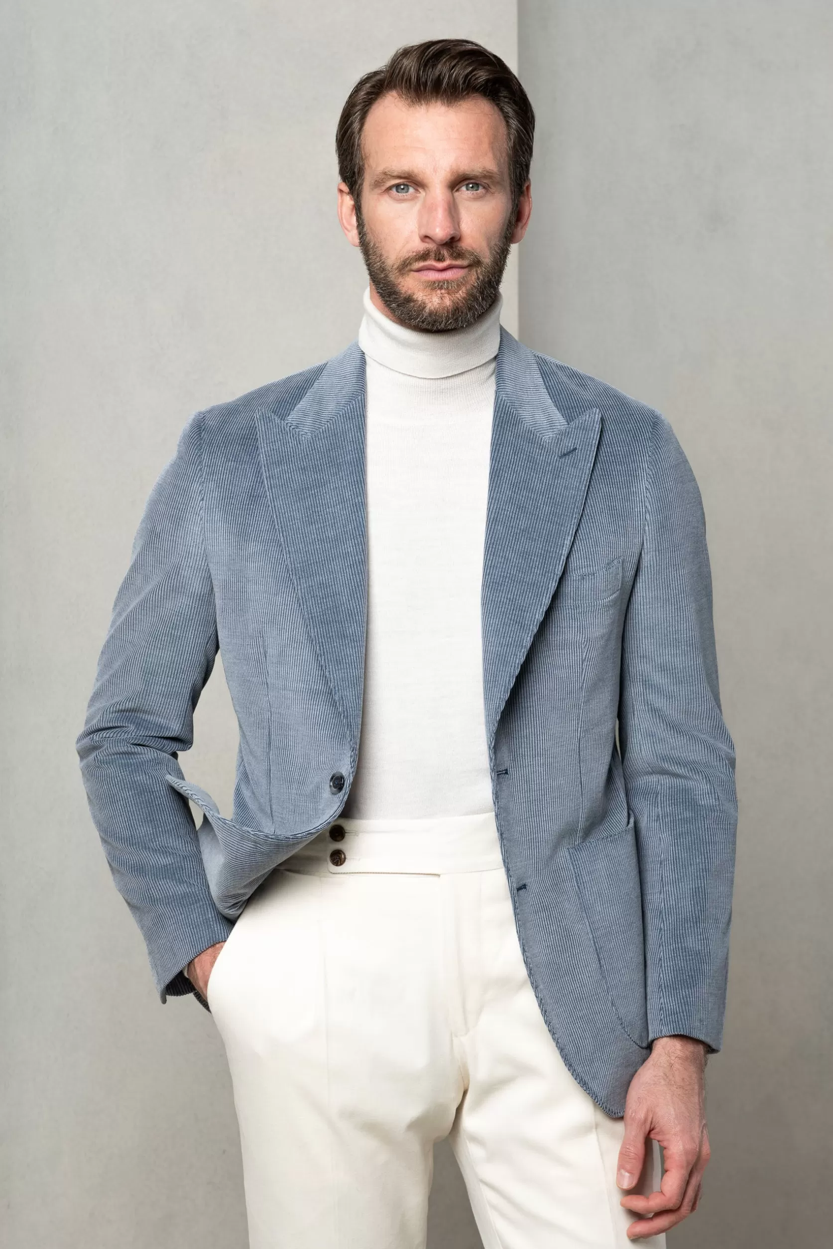 Veste En Velours Côtelé " Soragna Capsule Collection" - Made In Italy>Pini Parma Flash Sale