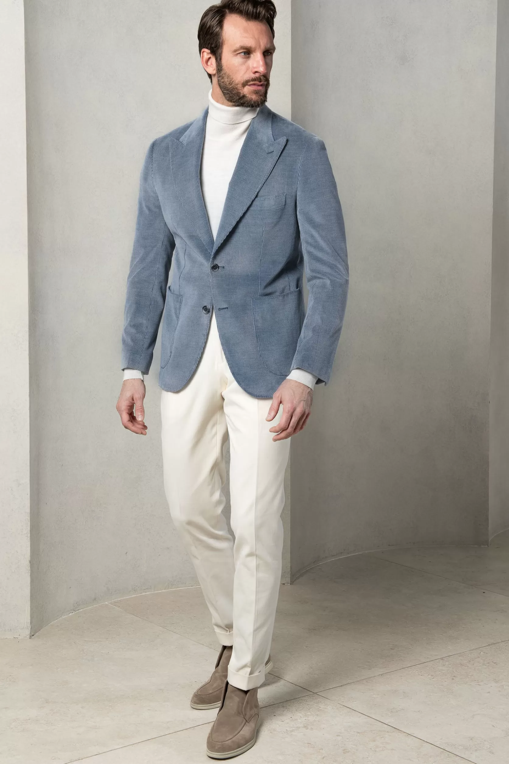 Veste En Velours Côtelé " Soragna Capsule Collection" - Made In Italy>Pini Parma Flash Sale