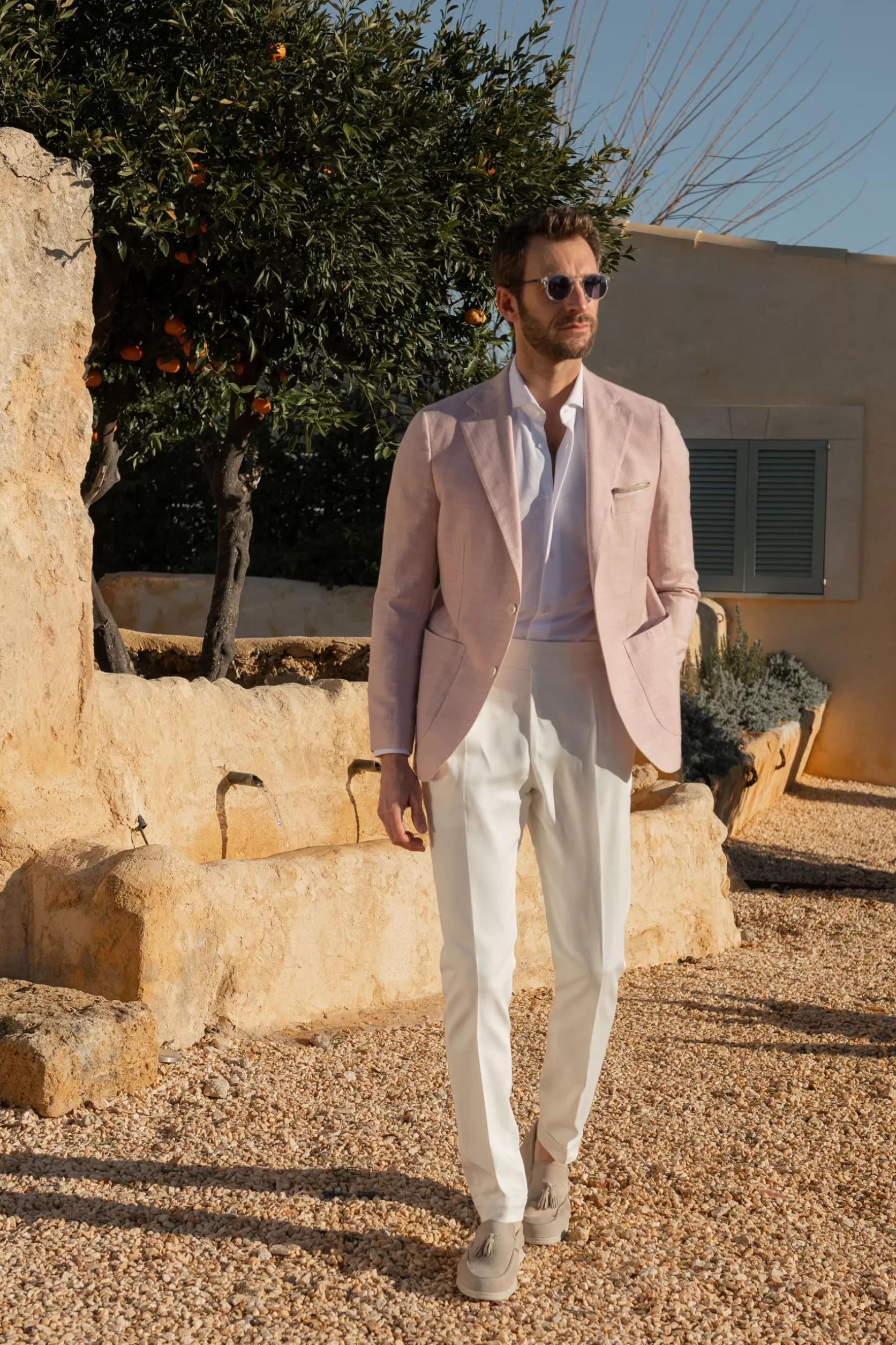 Veste Rose En Tissu Loro Piana - Made In Italy>Pini Parma Hot