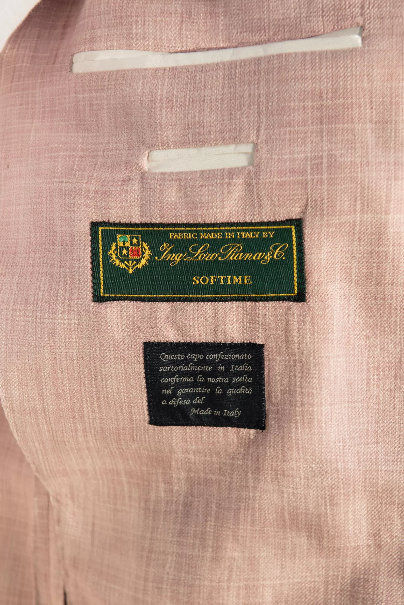Veste Rose En Tissu Loro Piana - Made In Italy>Pini Parma Hot