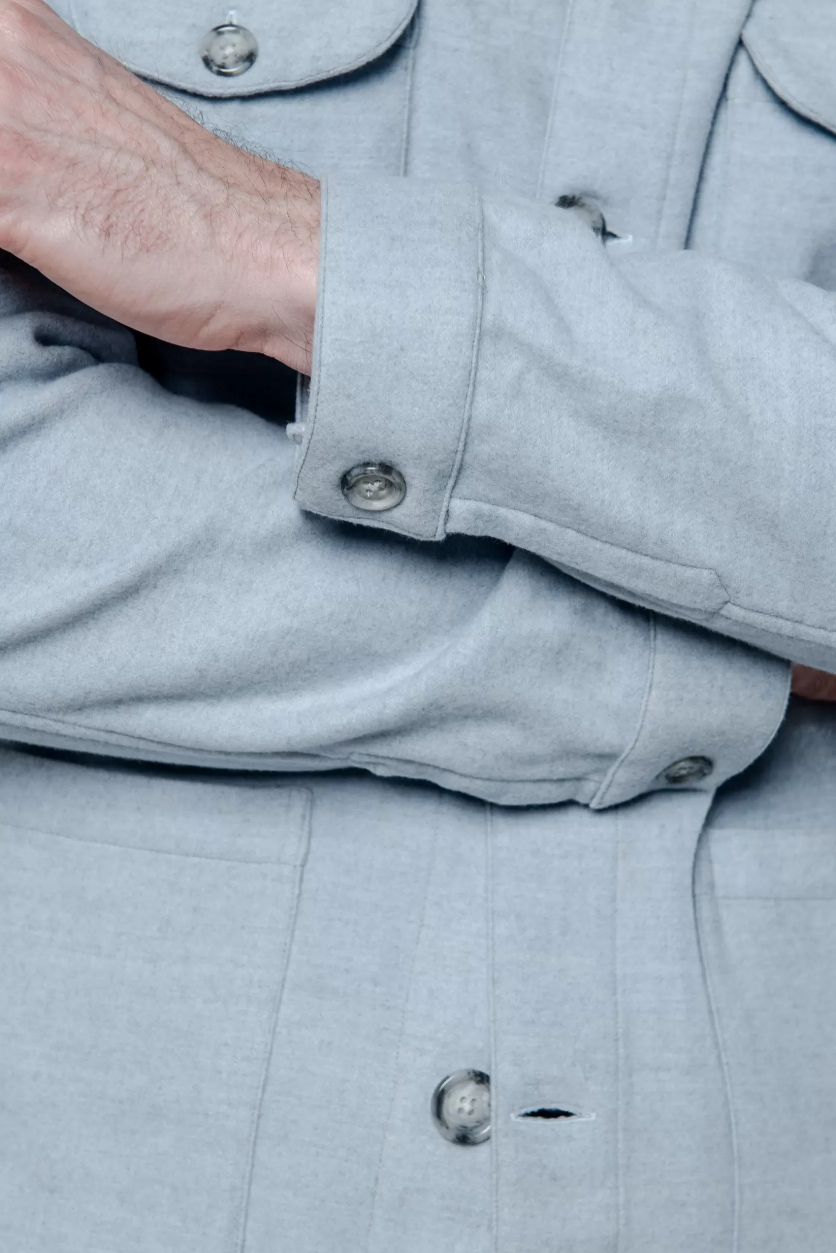 Veste Safari En Flanelle Super 180s – Made In Italy>Pini Parma Best Sale