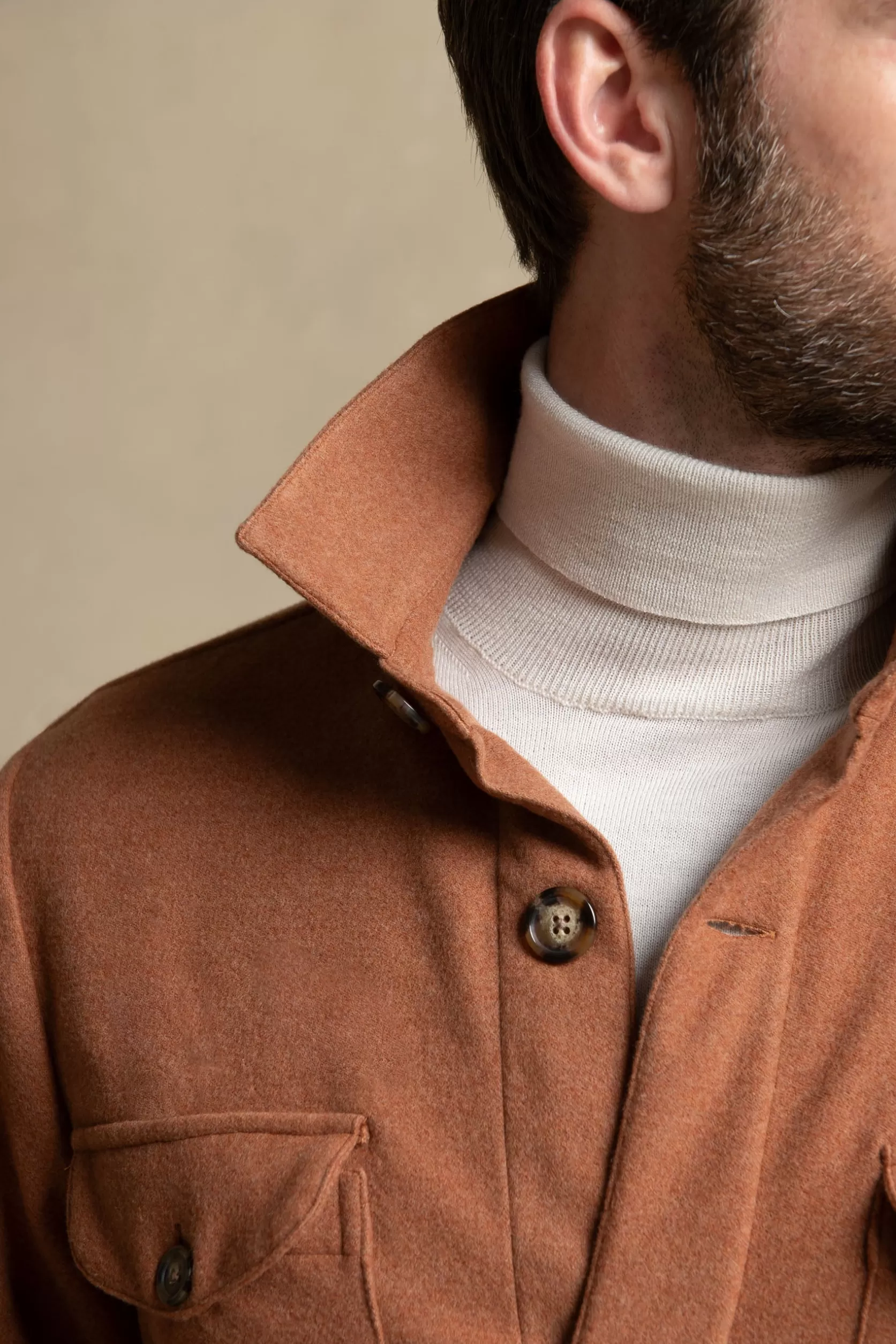 Veste Safari Rusty En Flanelle Super 180s – Made In Italy>Pini Parma Discount